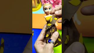 DIY Barbie Doll Dress | Hacks.| | Easy | Ideas | doll clay diy new new.saree shorts