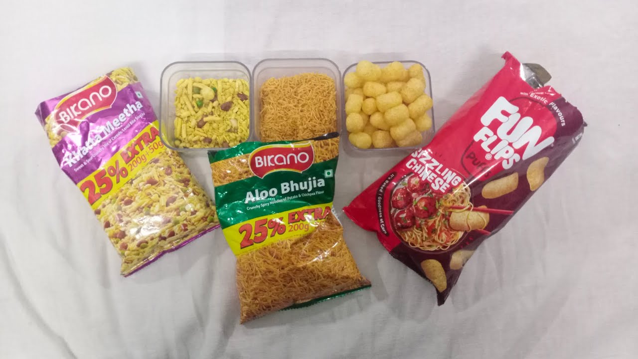 namkeen platter Indian snacks unboxing Indian snack platter YouTube