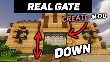 Create mod. How to build lowering gates. Tutorial / guide 1.18.2 - 1.19.2 (minecraft java edition)