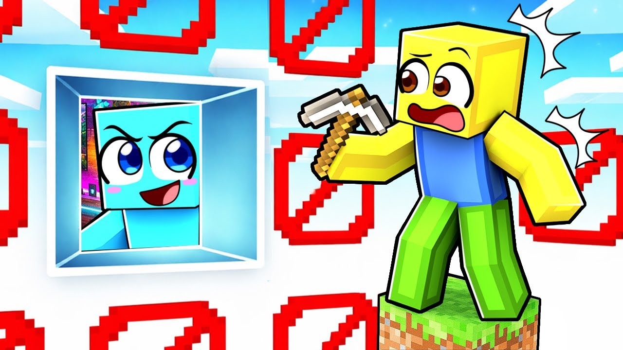 ENCERRÉ a Mis AMIGOS en UN BLOQUE FALSO en Minecraft!