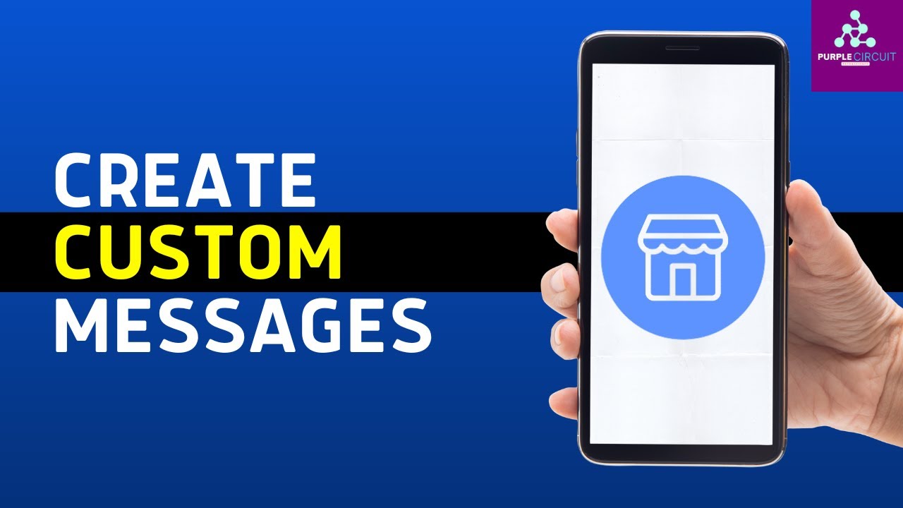 How to Create Custom Message Facebook Marketplace - YouTube