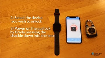 eGeeTouch - How to unlock your smart padlock using your Apple watch