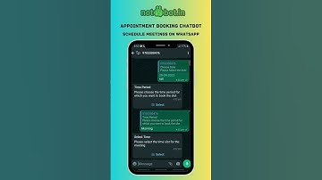 WhatsApp Appointment Booking bot Part 1 | Schedule meeting on WhatsApp | NotBot #whatsapp #chatbot