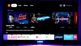 SONY KD-43X75WL - Google Play 스토어 바로가기 추가 방법