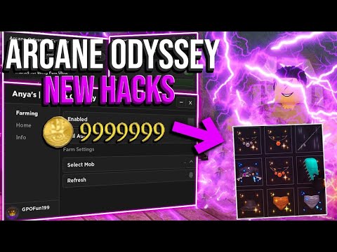 Arcane Odyssey *BEST* Script -  GUI Hack (AUTOFARM, GODMODE, INFINITE STAMINA, AND MORE)
