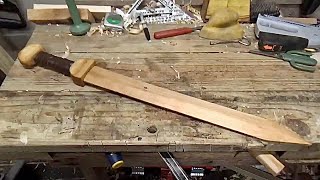 How To Make A Wooden Sword Roman Gladius Out Of Scrap