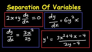 Separable First Order Differential Equations.