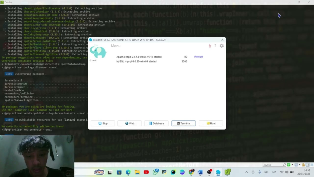 “Project framework PHP laravel SISTEM MENU RESTAURANT”