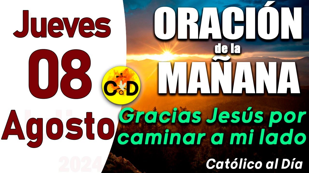 Oración de la Mañana de hoy Jueves 08 de Agosto de 2024, Salmo 77 ...