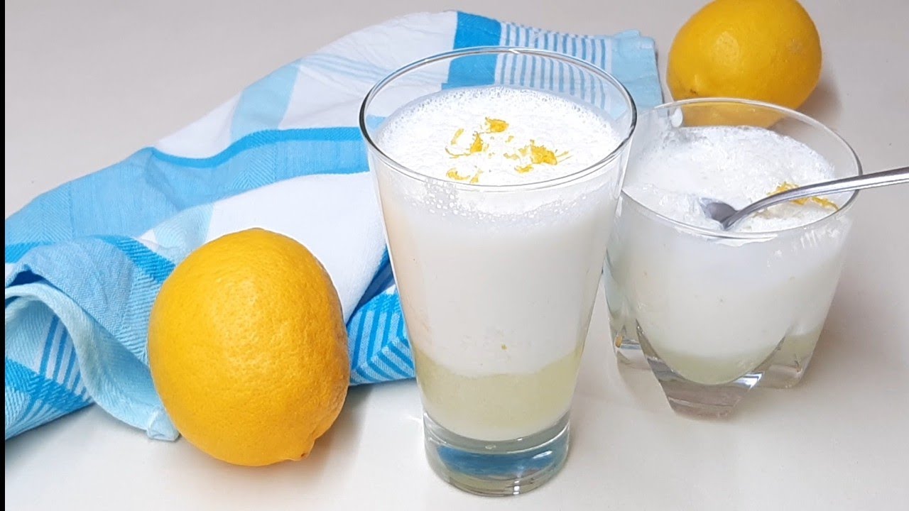 Jus de citron avec mousse légère/عصير موس الليمون الحامض