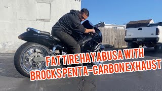 FAT TIRE HAYABUSA WITH A BROCKS PENTA-CARBON FULL EXHAUST SYSTEM - Tricked Out Cycles