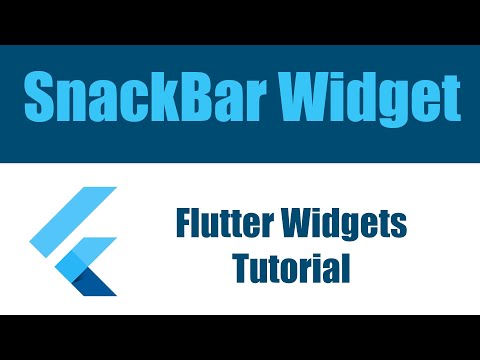 Flutter Widgets Tutorial - SnackBar Widget شرح
