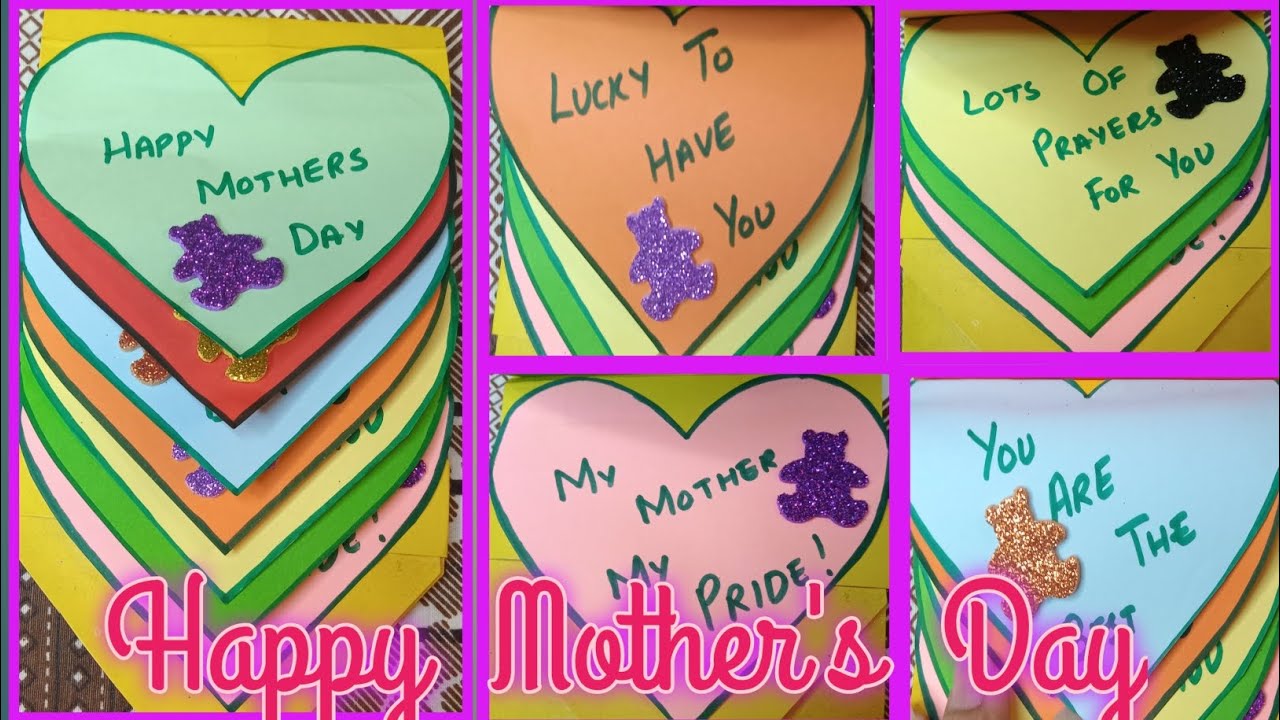 DIY Mother's Day Greeting Card | Handmade Card | Paper Craft | Happy ...