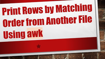 Print Rows by Matching Order from Another File Using awk