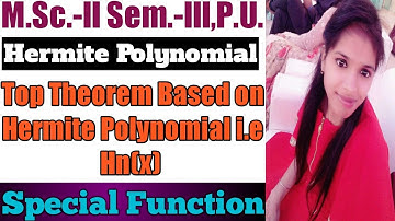 Hermite Polynomial in terms of terminating ²F⁰ l Hermite Polynomial l Special Function l Mathematics