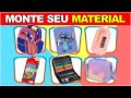 MONTE SEU MATERIAL ESCOLAR 📗🎒✏️ESCOLHA SEU MATERIAL | JOGO DAS ESCOLHAS #quiz #materialescolar