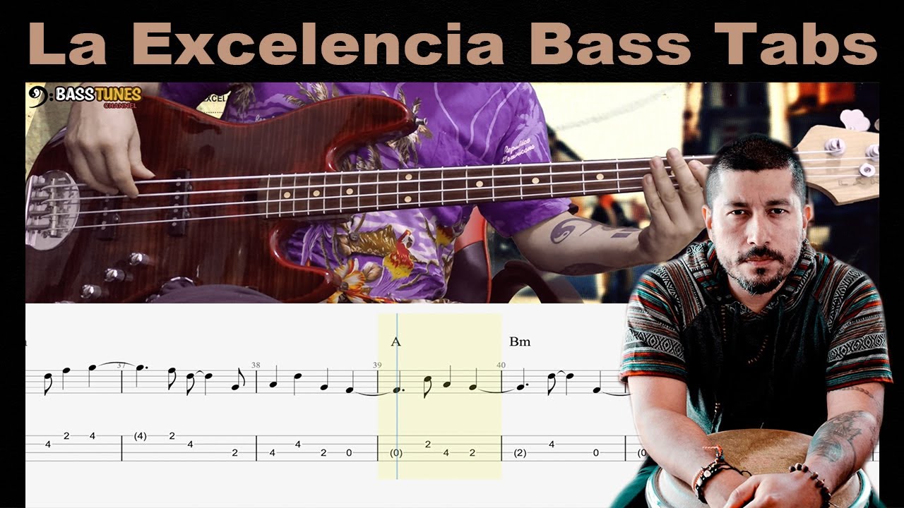 La Excelencia - Deja de criticar BASS COVER (con Tabs y Partitura)