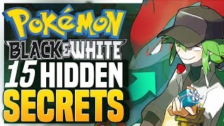 15 Hidden SECRETS/ EASTER EGGS Facts In Pokemon Black And White/ Black 2 & White 2