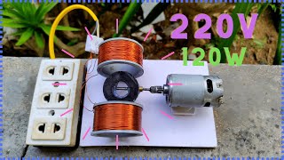 Easy 220V Generator Project: How To Make A Simple Generator In Your Home