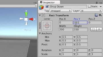 Unity 4.6 Advanced UI Elements - Drop Down Menus