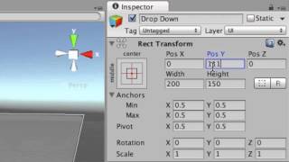 Unity 4.6 Advanced UI Elements - Drop Down Menus