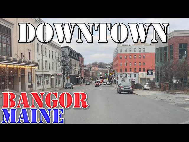 Bangor - Maine - 4K Downtown Drive class=