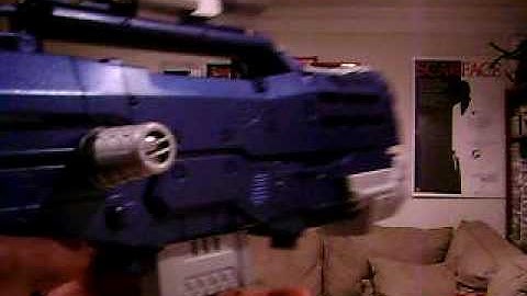 Modified Nerf Longshot with front gun integration