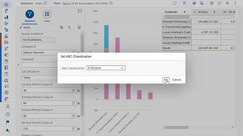 Insight-to-Action: Set ABC classification of customer and suppliers from analytics