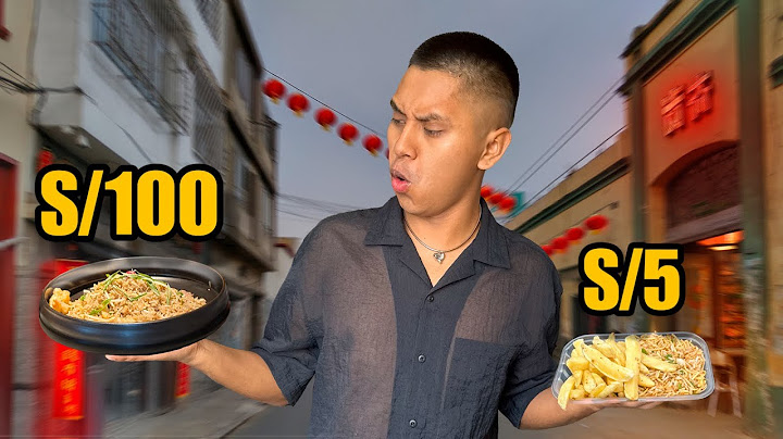 Probé Chaufa de S/100 vs S/5