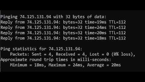 How to ping an ip address in cmd ( Command Prompt)