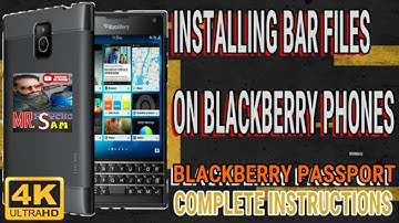 HOW TO INSTALL BAR FILES ON BLACKBERRY PHONES #blackberrypassport #softwareupdate #blackberryos10