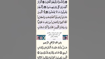 تلاوة خاشعة سورة الشعراء الآية 224-226 قرآن