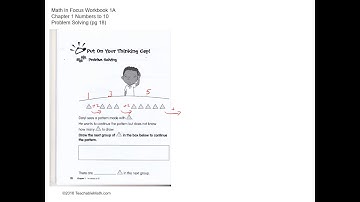 MIF Workbook 1A solutions Chapter 1 Numbers to 10 Pg18