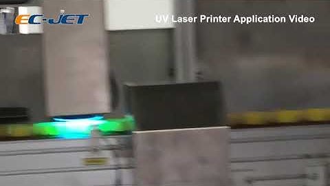 high speed ECL7000 UV laser marking printer for caps