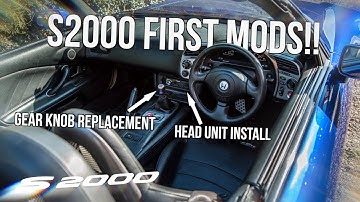 Honda S2000 First Mods! Head Unit and Gear Knob Install!! 4K