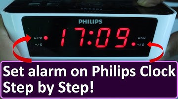 How to set alarm on Philips Clock Radio