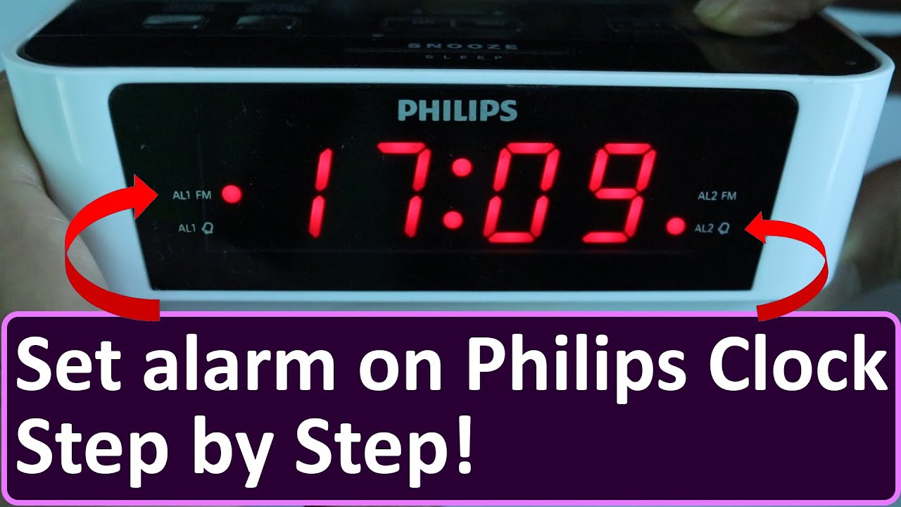 How to set alarm on Philips Clock Radio 