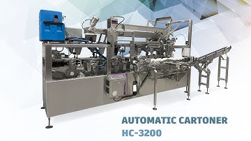 Automatic Indexing Cartoner HC-3200 for glass jars