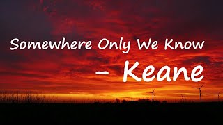 Keane - Somewhere Only We Know Lyrics