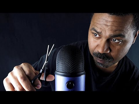 ASMR - Scissors MEET Blue Yeti (Soft-Spoken AND Whispering)
