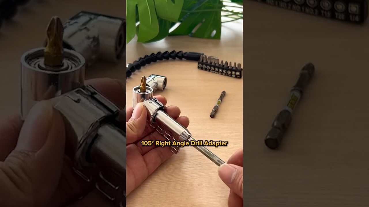 These 105˚Right Angle Drill Adapter gives you the best angle for screwing🔥🛠️ 