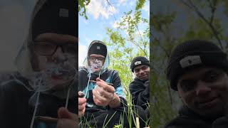 Trying the new Dutch blue razz flavor plus smoke sesh in the woods 
