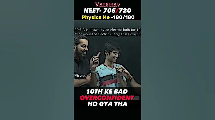 Neet topper(Vaibhav) From PW😱🔥 #pw #shorts #trending #alakhpandey #pwians #neettoppers