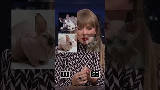 How many cats can Taylor Swift name?