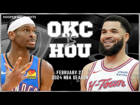 Oklahoma City Thunder vs Houston Rockets Full Game Highlights | Feb 27 | 2024 NBA Season