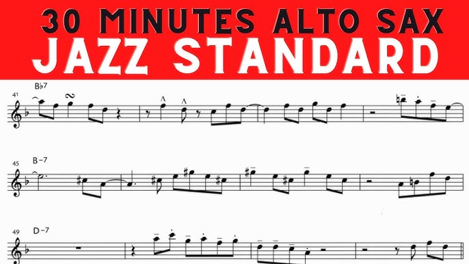 50 MINUTES OF POP MUSIC [ALTO SAX SHEET MUSIC] BACKING TRACK 