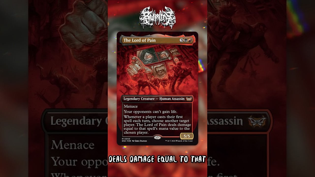 the lord of pain mtg card Quick Tech | Magic: The Gathering #EDH #MTG The Lord of Pain deals damage equal to that spells mana value to the chosen player. The Lord of Pain (foil)