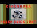 Cinemover Dolly Test on 8ft Wooden Dowel Rods Cinemover Dolly Test on 8ft Wooden Dowel Rods