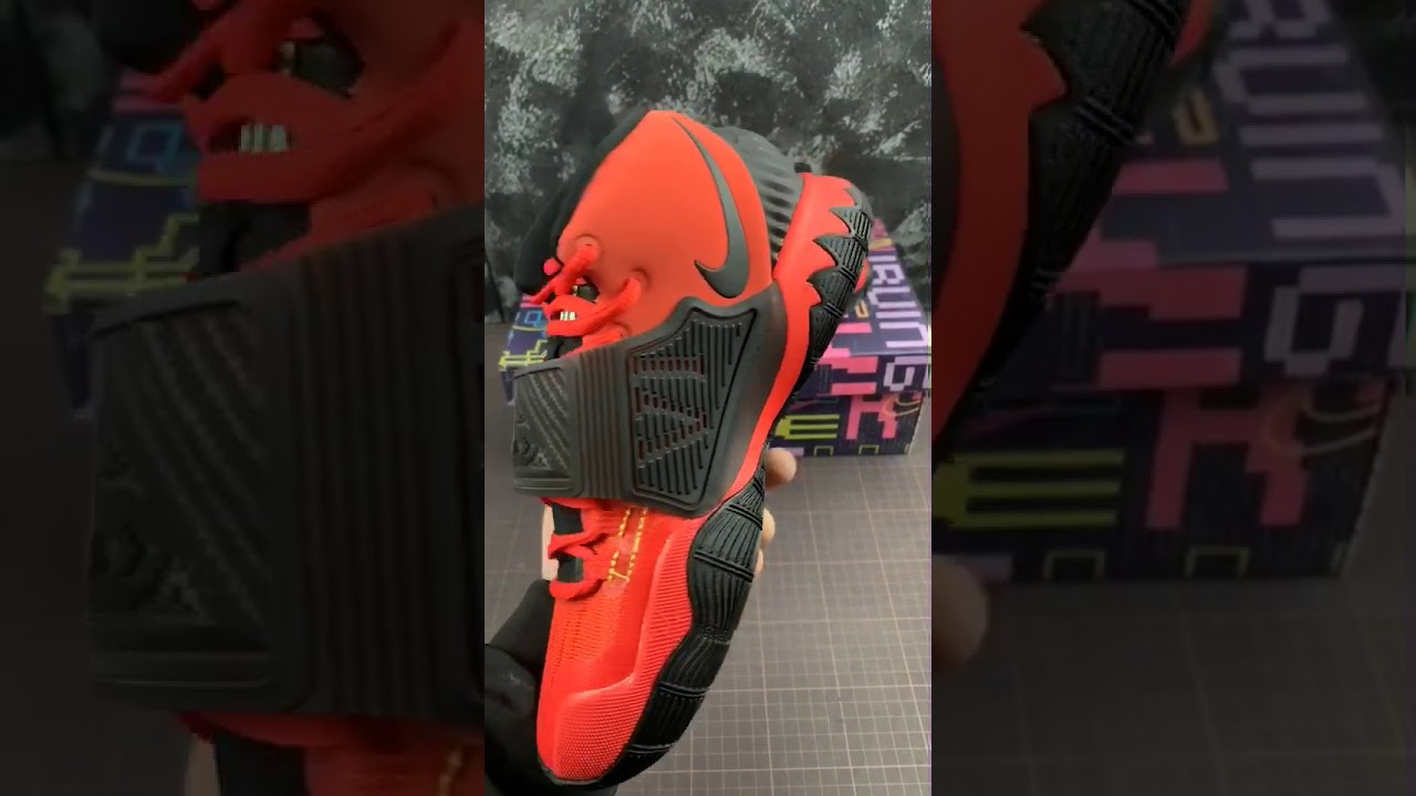 2020 Nike Kyrie 6 Bruce Lee Comet Red Black Metallic Silver Del Sol