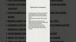 Dark Facts of Humans. #shorts #facts #fact #darkfacts #viral